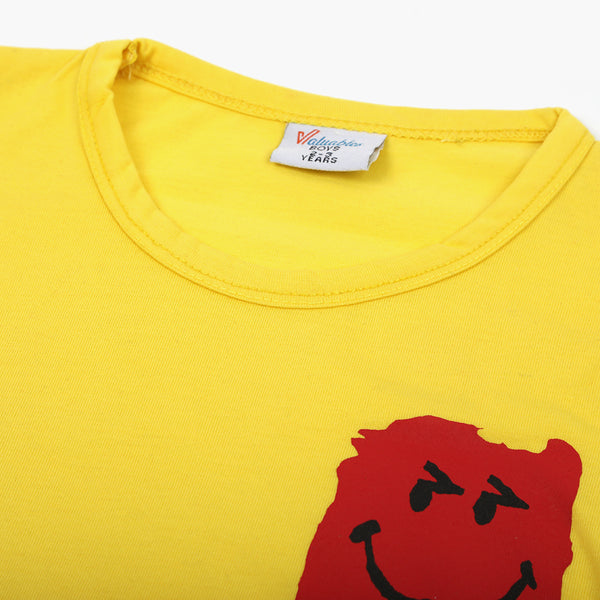 Boys Sando T-Shirt - Mustard