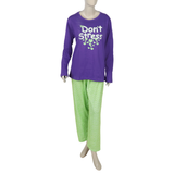 Women's Full Sleeves Night Suit - Purple, Women Night Suit, Chase Value, Chase Value