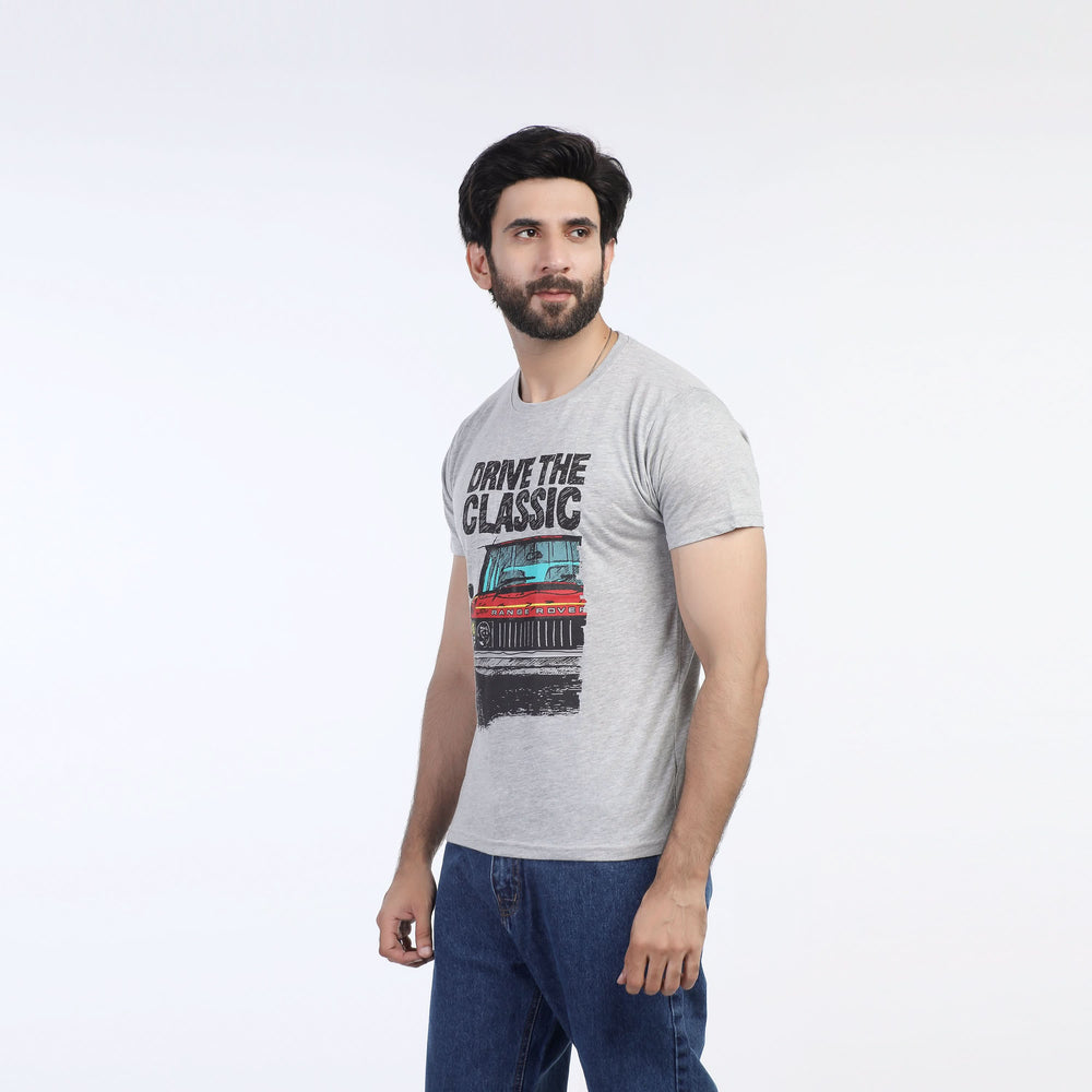 Valuable Men's Half Sleeves T-Shirt - Grey, Men's T-Shirts & Polos, Chase Value, Chase Value