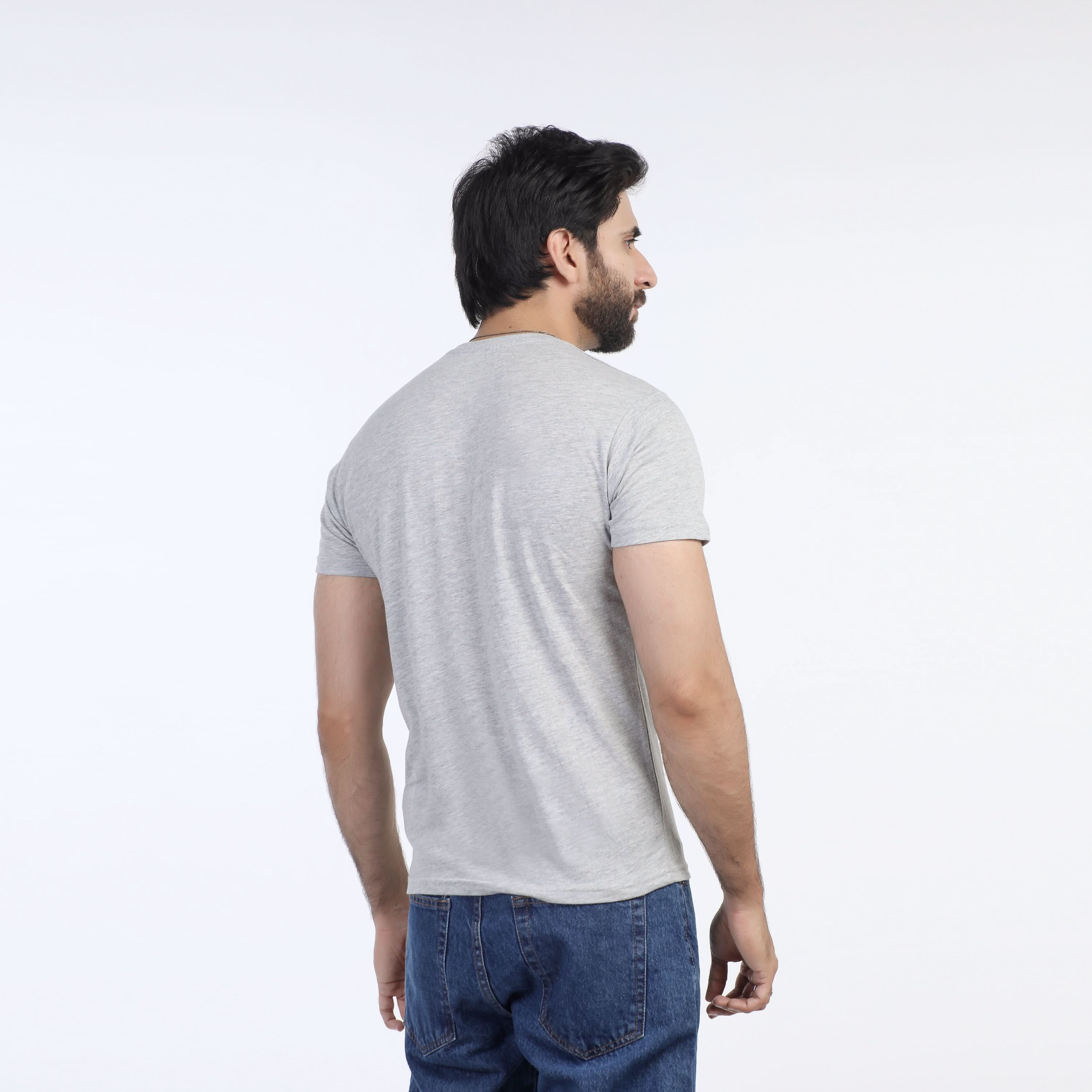 Valuable Men's Half Sleeves T-Shirt - Grey, Men's T-Shirts & Polos, Chase Value, Chase Value