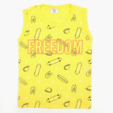 Boys Sando T-Shirt - Yellow, Boys Sando, Chase Value, Chase Value