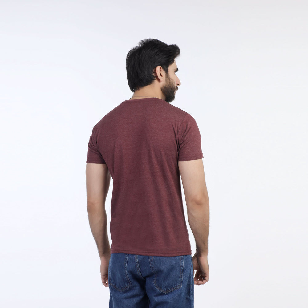 Valuable Men's Half Sleeves T-Shirt - Maroon, Men's T-Shirts & Polos, Chase Value, Chase Value