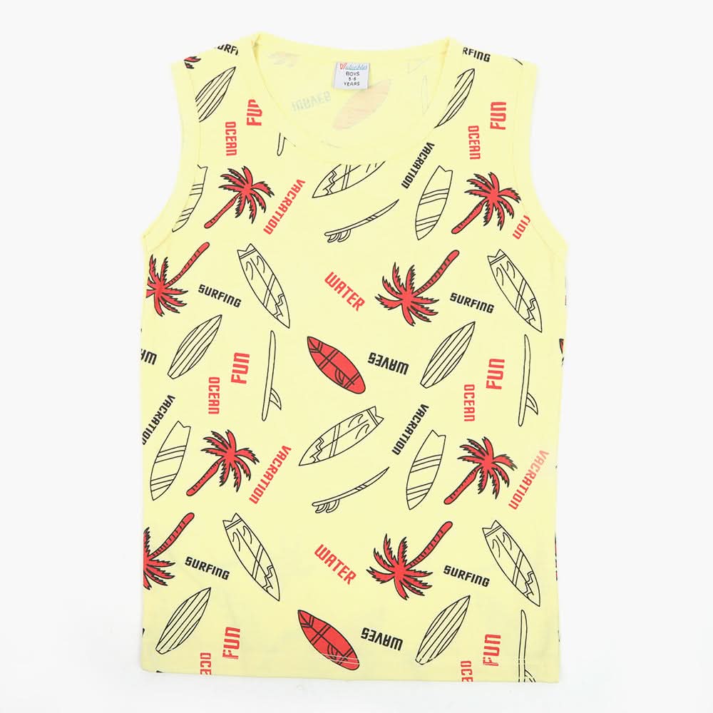 Boys Sando T-Shirt - Yellow, Boys Sando, Chase Value, Chase Value