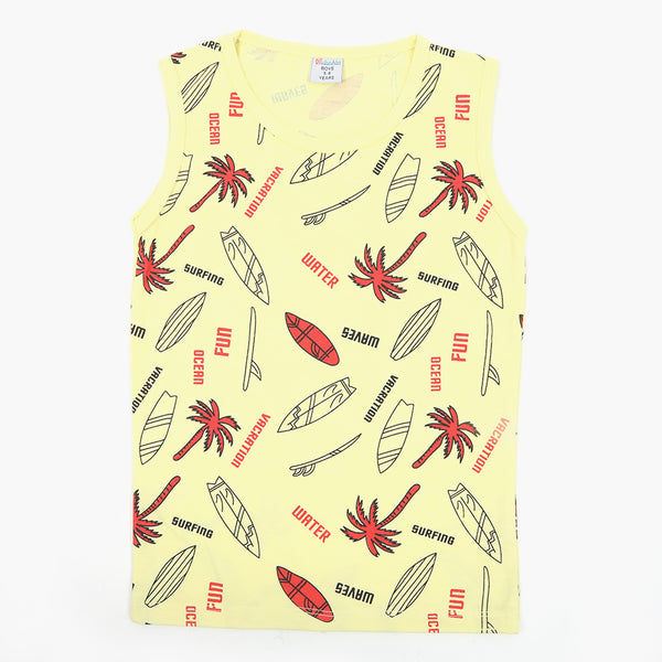 Boys Sando T-Shirt - Yellow