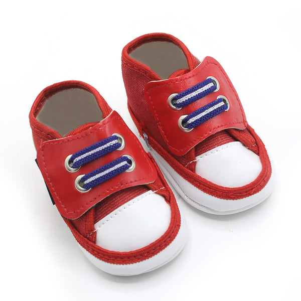 Newborn Boys Long Shoe - Red