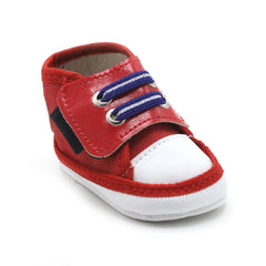 Newborn Boys Long Shoe - Red