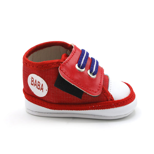 Newborn Boys Long Shoe - Red