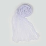 Women's Chiffon Dupatta - White, Women Dupatta, Chase Value, Chase Value