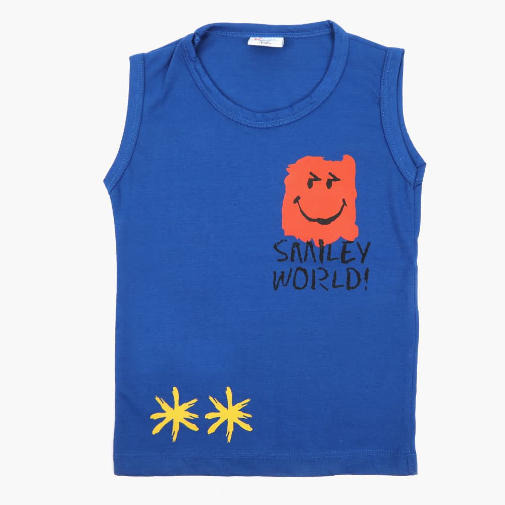 Boys Sando T-Shirt - Blue, Boys Sando, Chase Value, Chase Value