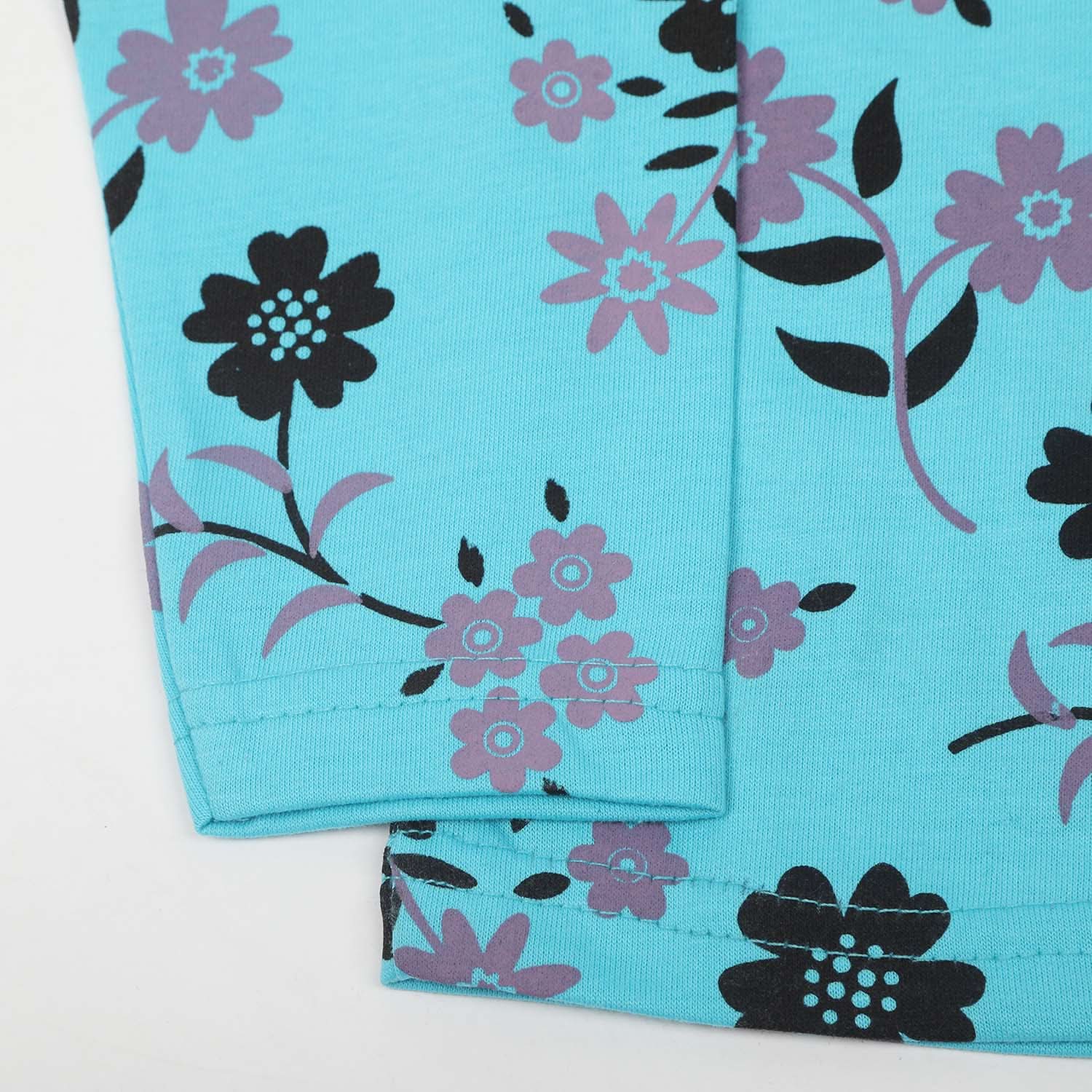 Girls Full Sleeves T-Shirt - Cyan, Girls T-Shirts, Chase Value, Chase Value