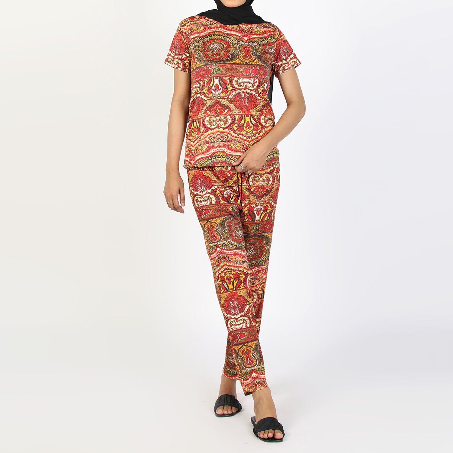 Women's Printed Half Sleeves Suit - Multi Color, Women Co-Ord Set, Chase Value, Chase Value