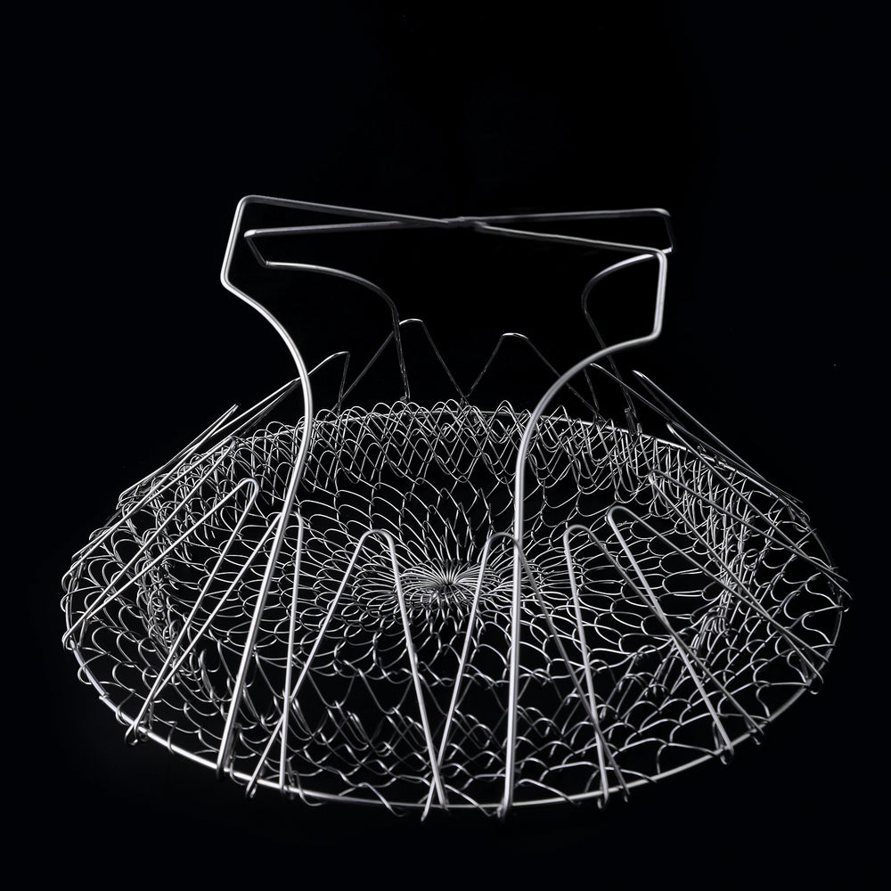 Chef Basket 12 In 1 Kitchen Tool Deluxe Boiler, Steamer, Strainer & Frying, Strainer, Chase Value, Chase Value