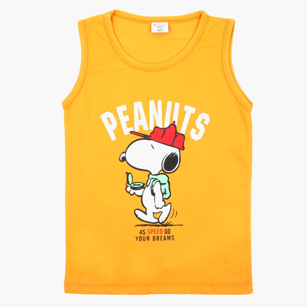 Boys Sando T-Shirt - Mustard, Boys Sando, Chase Value, Chase Value