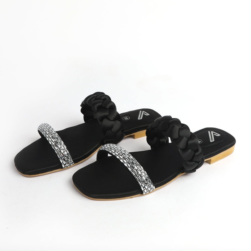 Women's Slipper - Black, Women Slippers, Chase Value, Chase Value