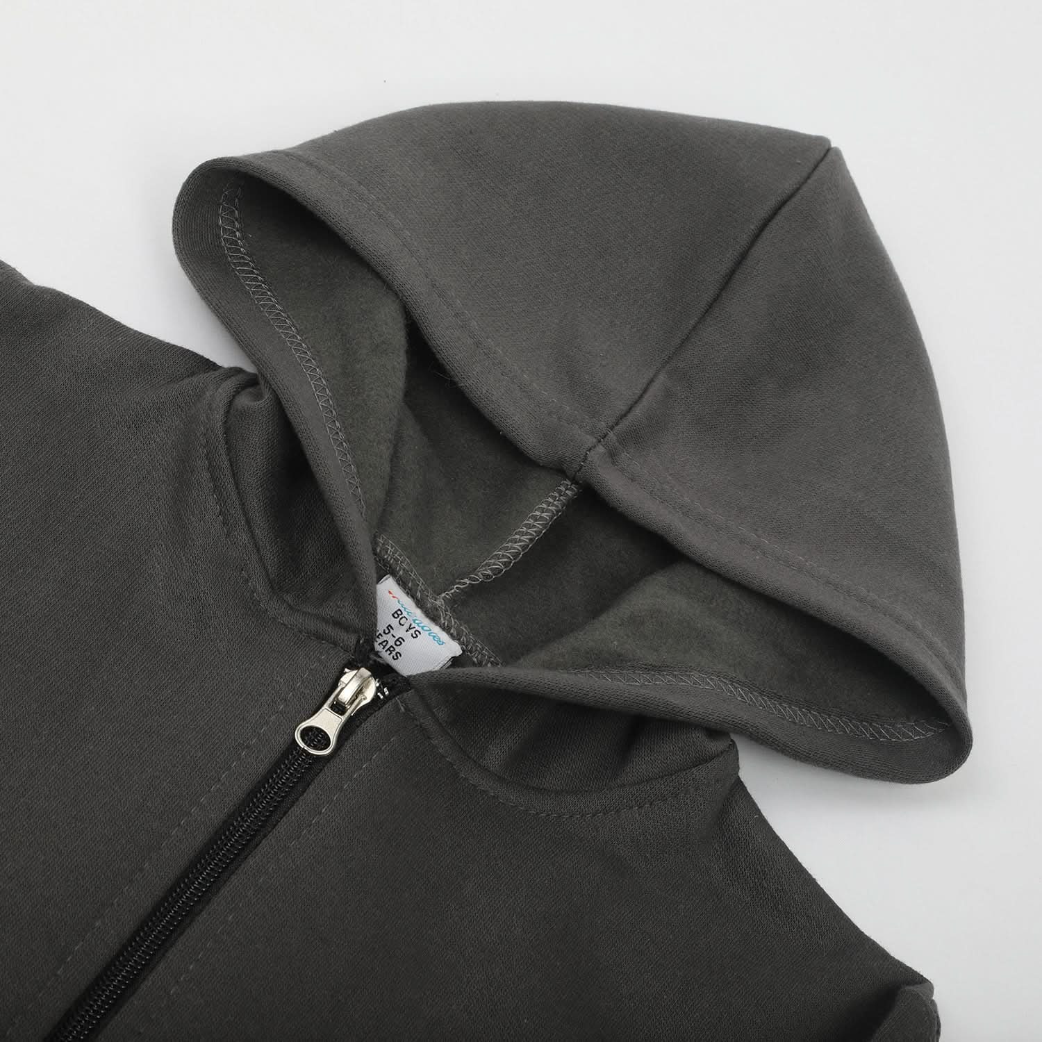 Boys Full Sleeves Hoodie - Dark Grey, Boys Hoodies & Sweat Shirts, Chase Value, Chase Value