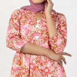Women's Jalpari Printed Kurti - Tea Pink, Women Ready Kurtis, Chase Value, Chase Value