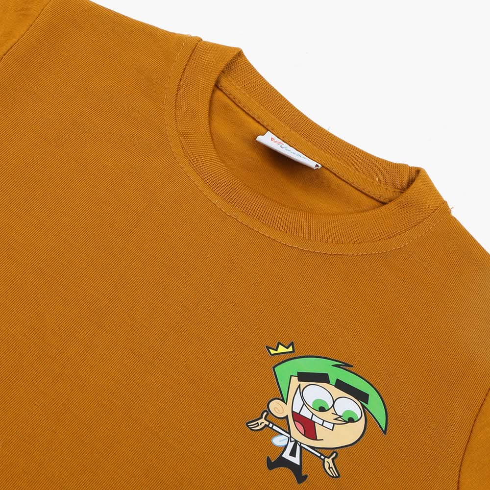 Boys Half Sleeves T-Shirt - Mustard, Boys T-Shirts, Chase Value, Chase Value