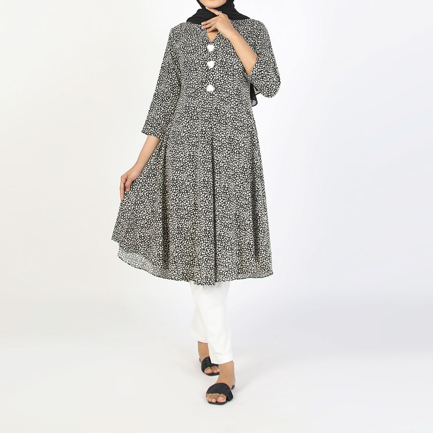 Women's Jalpari Printed Kurti - Skin, Women Ready Kurtis, Chase Value, Chase Value