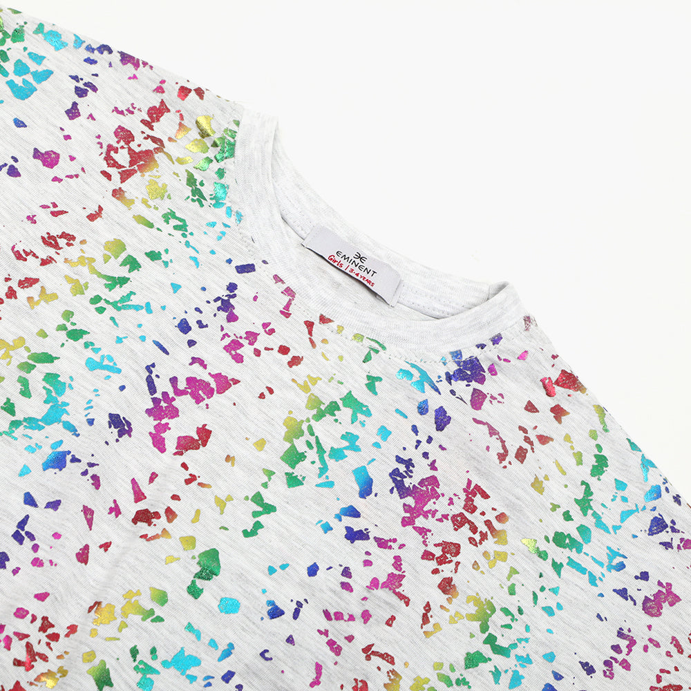 Eminent Girls Half Sleeves T-Shirt - Ash Grey, Girls T-Shirts, Eminent, Chase Value