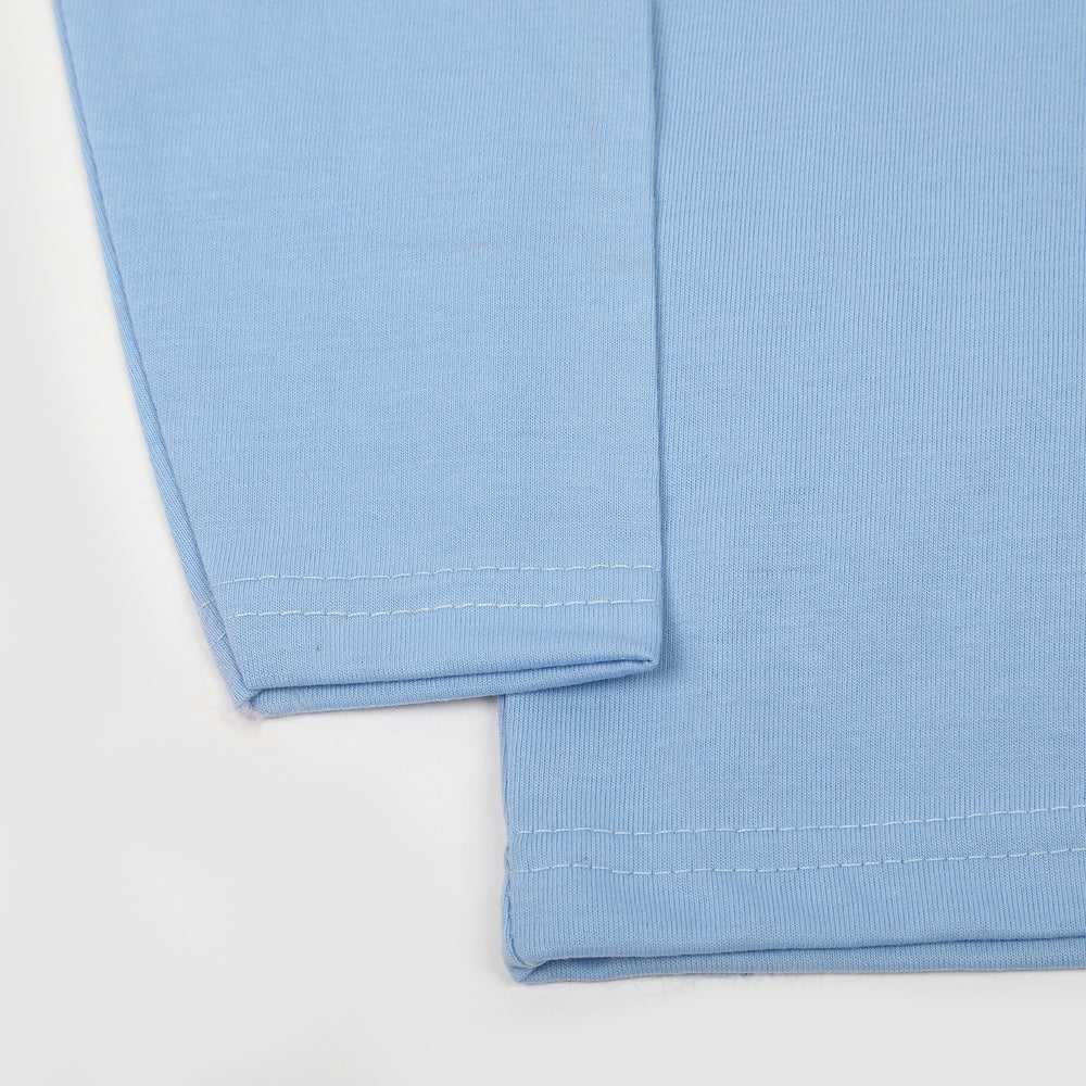 Boys Full Sleeves T-Shirt - Light Blue, Boys T-Shirts, Chase Value, Chase Value