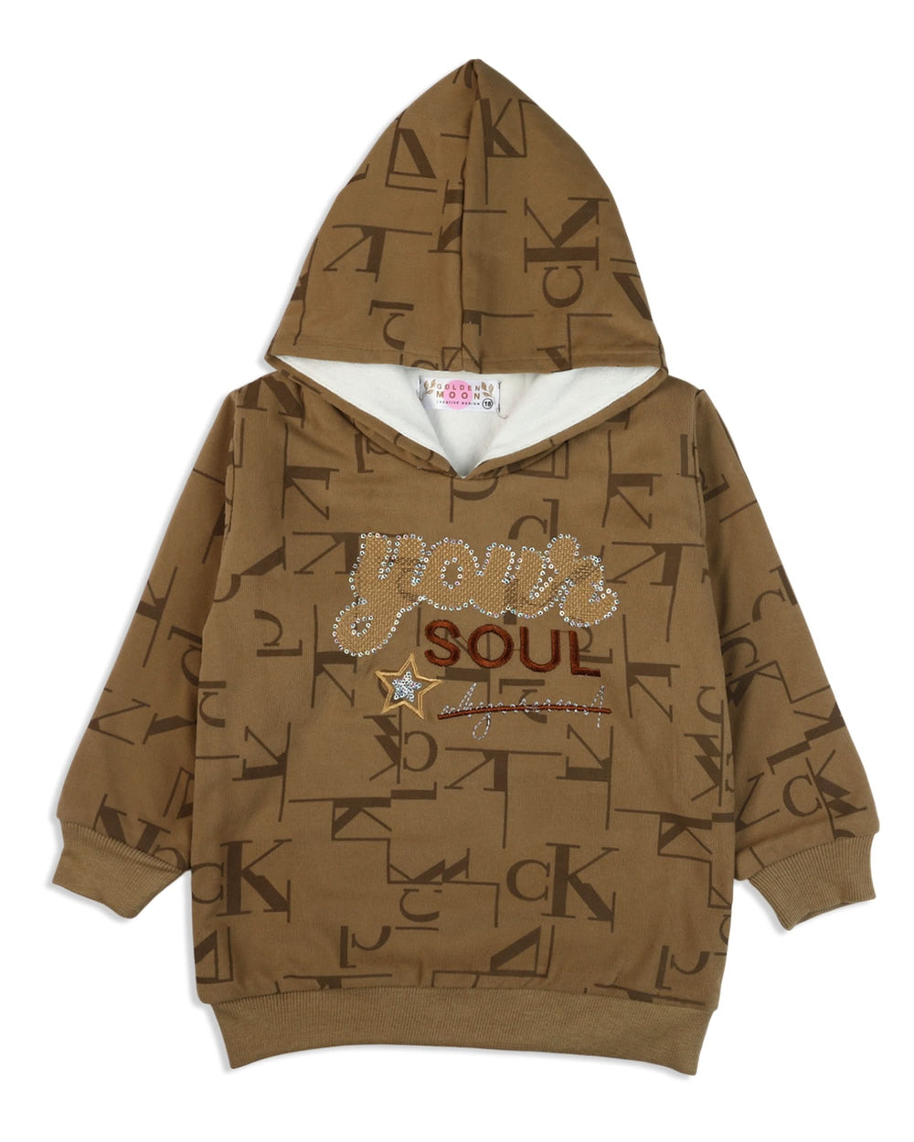 Girls’ Hooded Full Sleeves T-Shirt, Girls T-Shirts, Chase Value, Chase Value