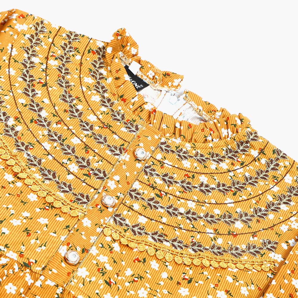 Girls Emborided Shalwar Suit - Mustard, Girls Shalwar Kameez, Chase Value, Chase Value