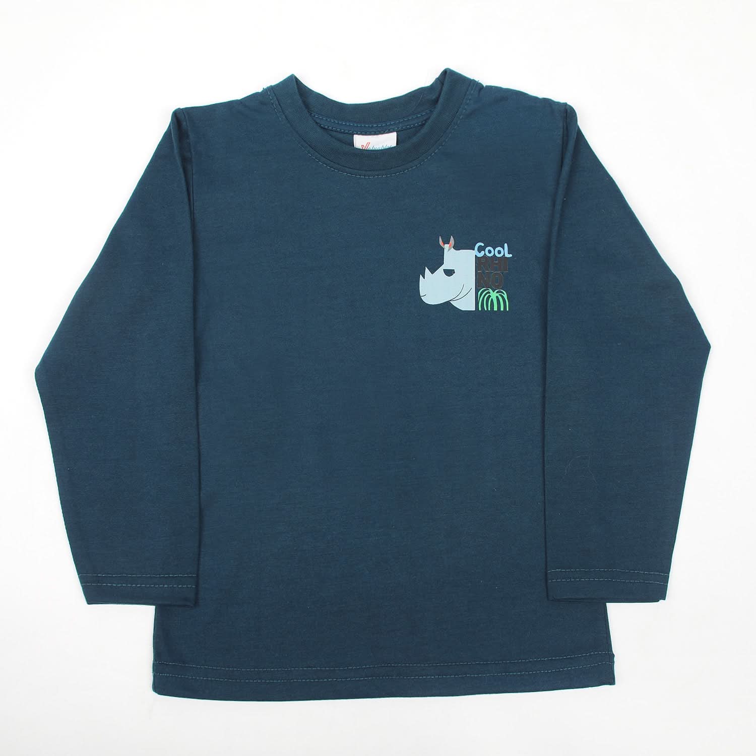 Boys Full Sleeves T-Shirt - Steel Green, Boys T-Shirts, Chase Value, Chase Value