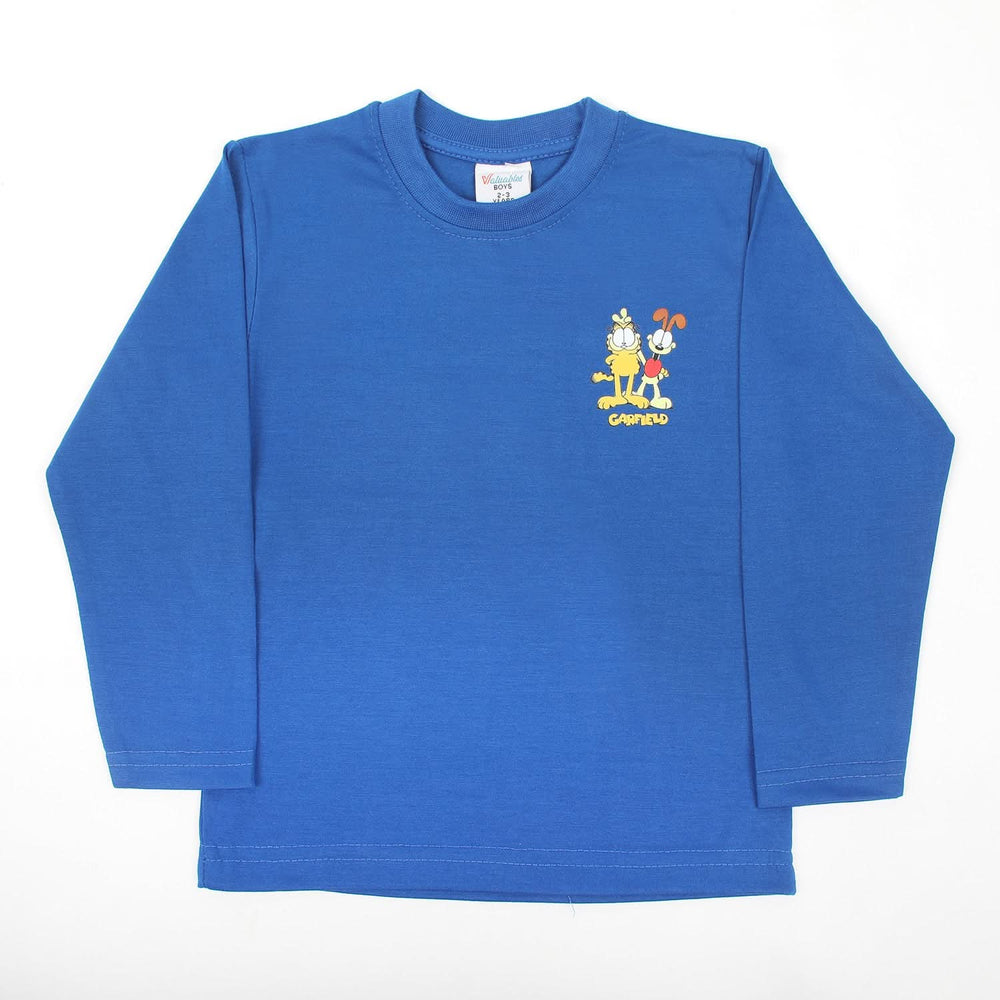 Boys Full Sleeves T-Shirt - Royal Blue, Boys T-Shirts, Chase Value, Chase Value