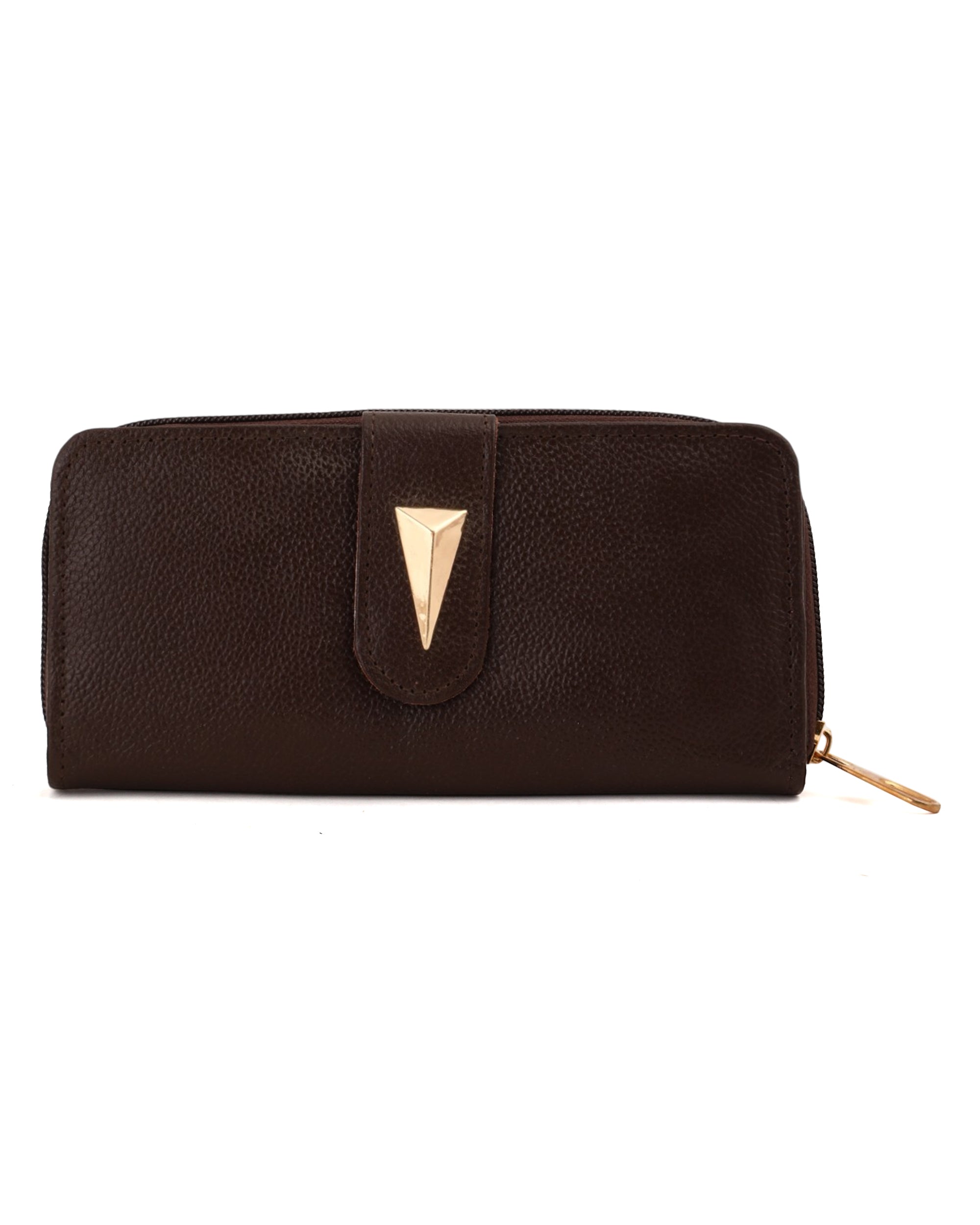 Women's Leather Zipper Wallet
