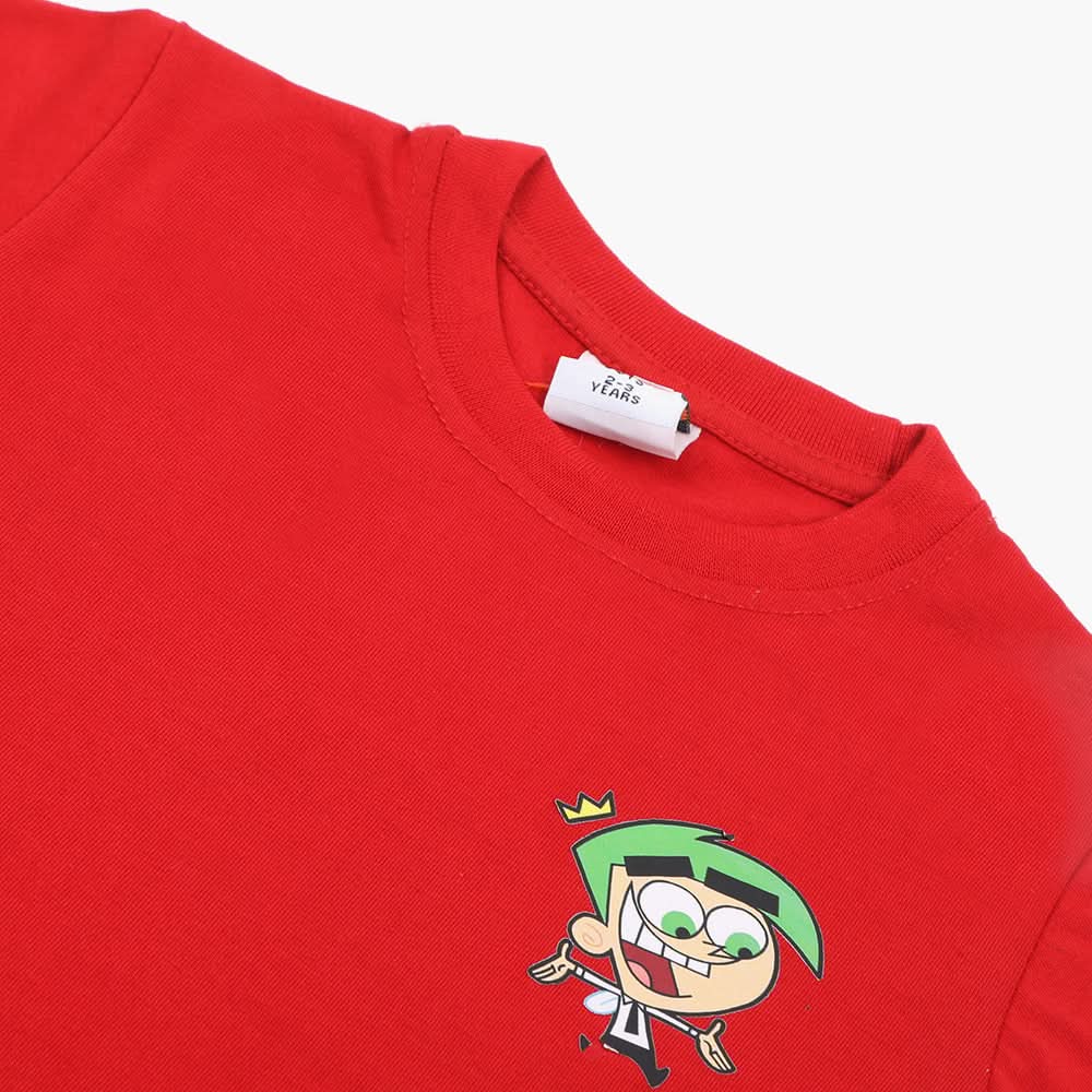 Boys Half Sleeves T-Shirt - Red, Boys T-Shirts, Chase Value, Chase Value