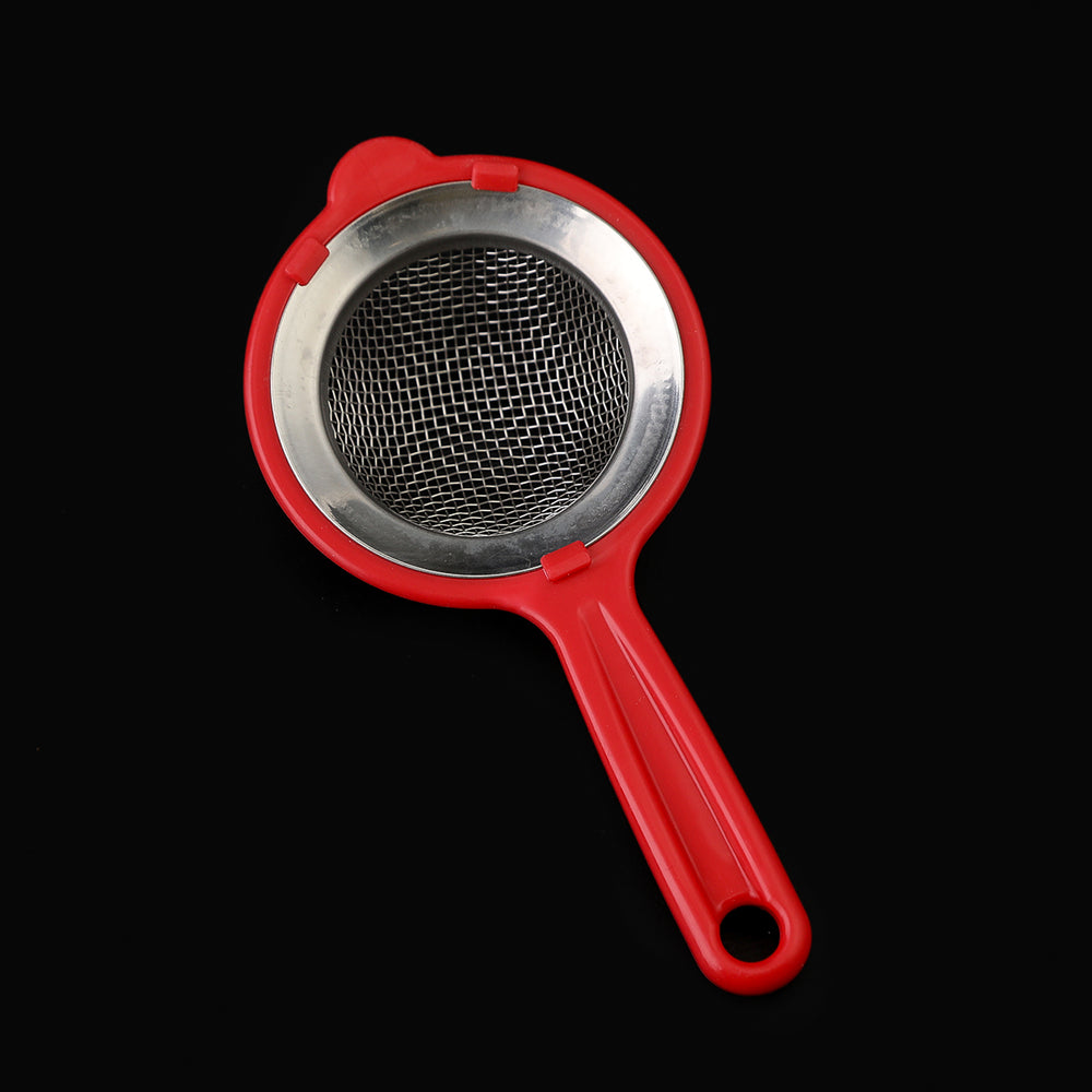 Tea Strainer Plastic 7 Cm - Red, Strainer, Chase Value, Chase Value