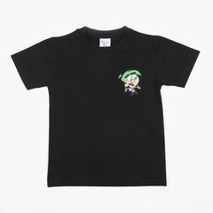 Boys Half Sleeves T-Shirt - Black