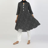 Women's Jalpari Printed Kurti - Black, Women Ready Kurtis, Chase Value, Chase Value
