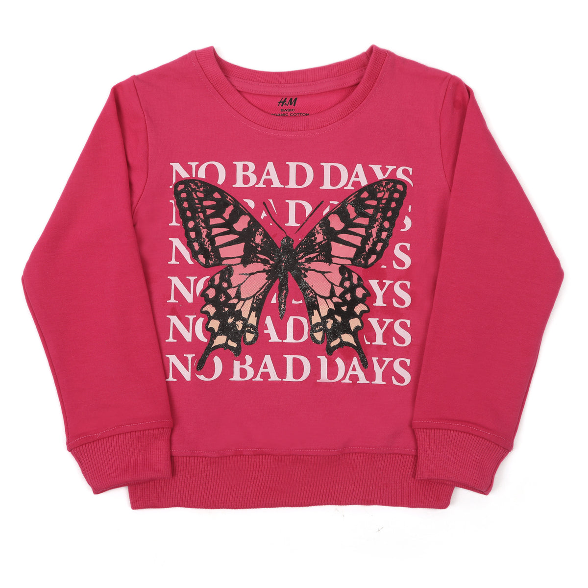 Girls Full Sleeves Sweat Shirt - Pink, Girls Hoodies & Sweat Shirts, Chase Value, Chase Value