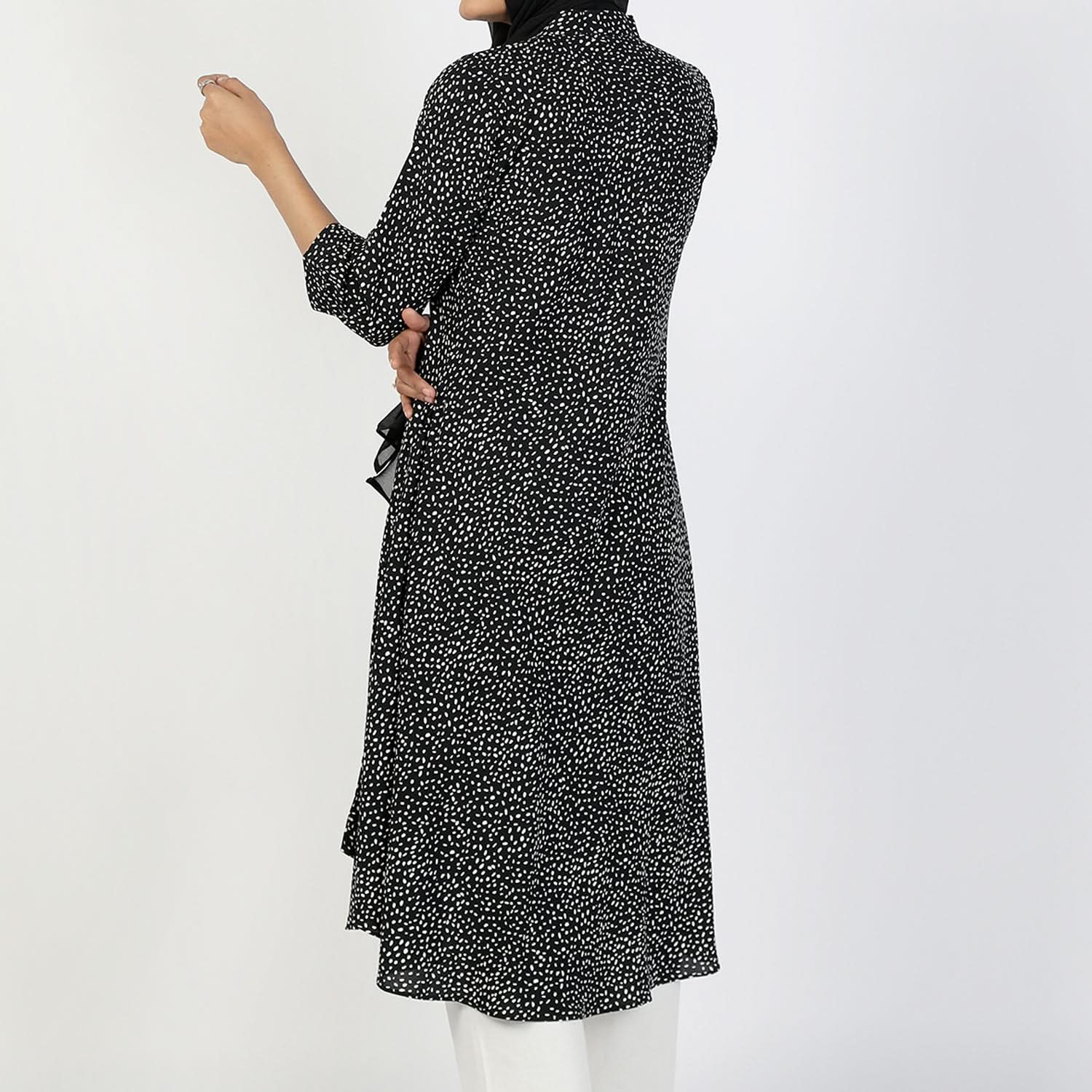 Women's Jalpari Printed Kurti - Black, Women Ready Kurtis, Chase Value, Chase Value