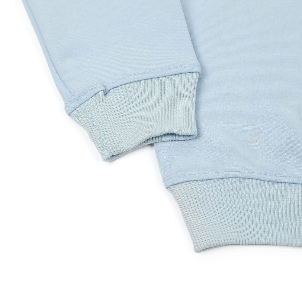 Girls Full Sleeves Sweat Shirt - Light Blue, Girls Hoodies & Sweat Shirts, Chase Value, Chase Value