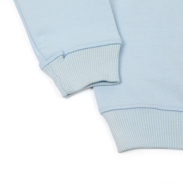 Girls Full Sleeves Sweat Shirt - Light Blue