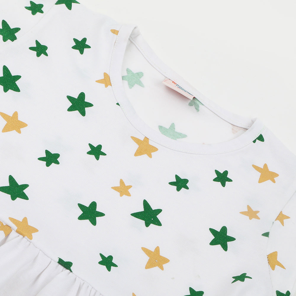 Girls Independence Day Frock - White, Girls Frocks, Chase Value, Chase Value