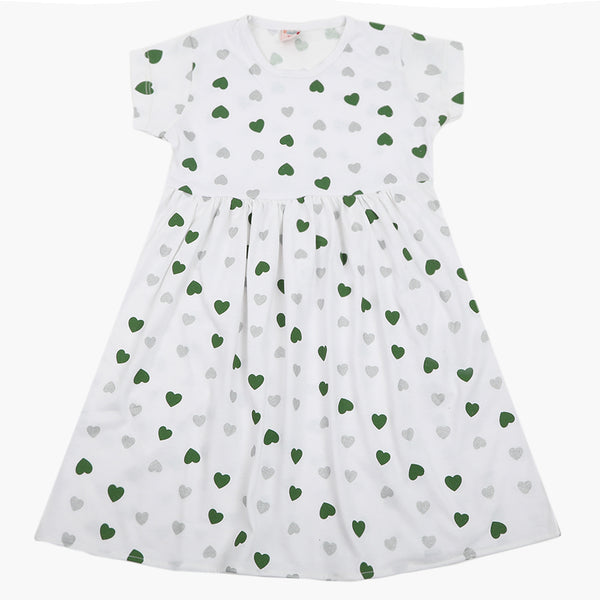 Girls Independence Day Frock - White