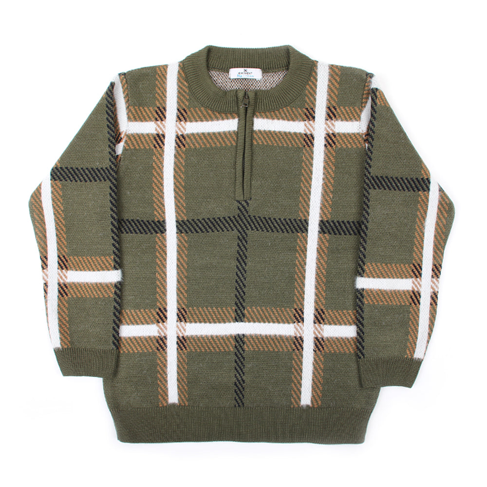 Eminent Boys Full Sleeves Sweater - Olive, Boys Sweaters, Eminent, Chase Value