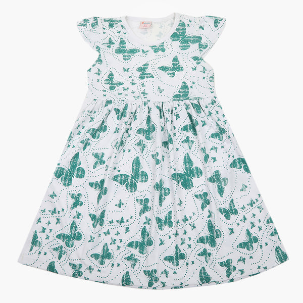 Girls Independence Day Frock - White