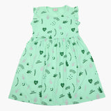 Girls Independence Day Frock - Green, Girls Frocks, Chase Value, Chase Value