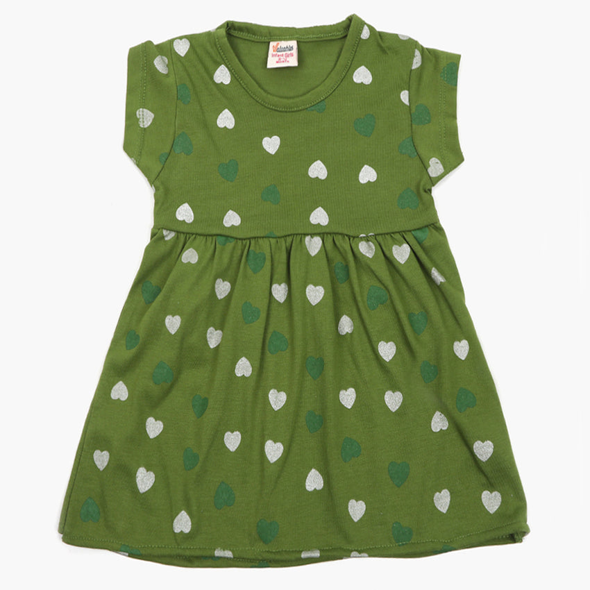 Girls Independence Day Frock - Green