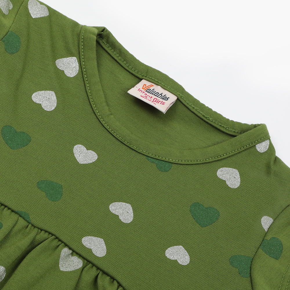 Newborn Girls Independence Frock - Green, Newborn Girls Frocks, Chase Value, Chase Value