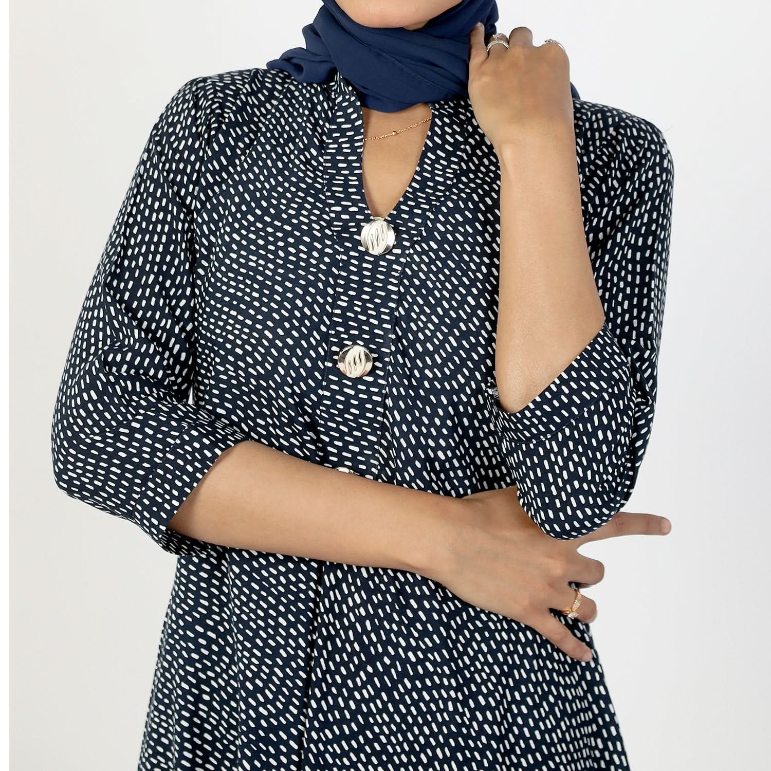 Women's Jalpari Printed Kurti - Navy Blue, Women Ready Kurtis, Chase Value, Chase Value