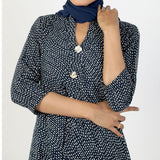 Women's Jalpari Printed Kurti - Navy Blue, Women Ready Kurtis, Chase Value, Chase Value