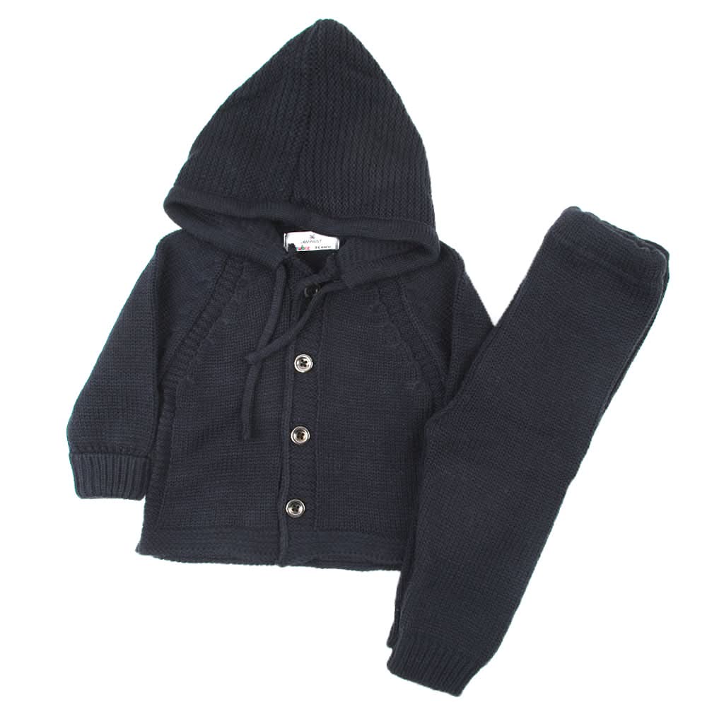 Newborn Boys Sweater Suit - Navy Blue, Newborn Boys Winterwear, Chase Value, Chase Value