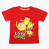 Boys Printed Half Sleeves T-Shirt - Red, Boys T-Shirts, Chase Value, Chase Value