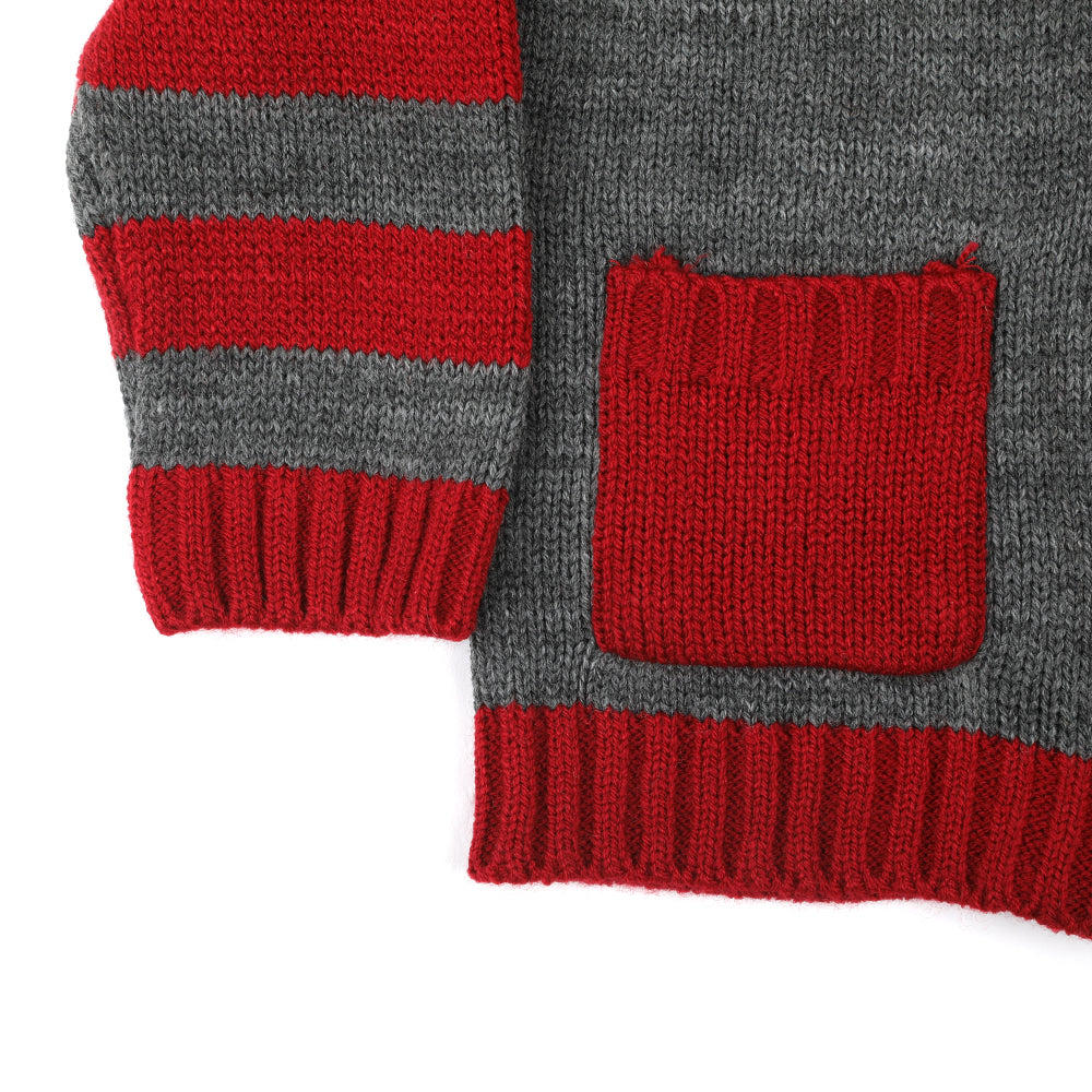 Eminent Newborn Boys Sweater - Charcoal & Red, Newborn Boys Winterwear, Eminent, Chase Value