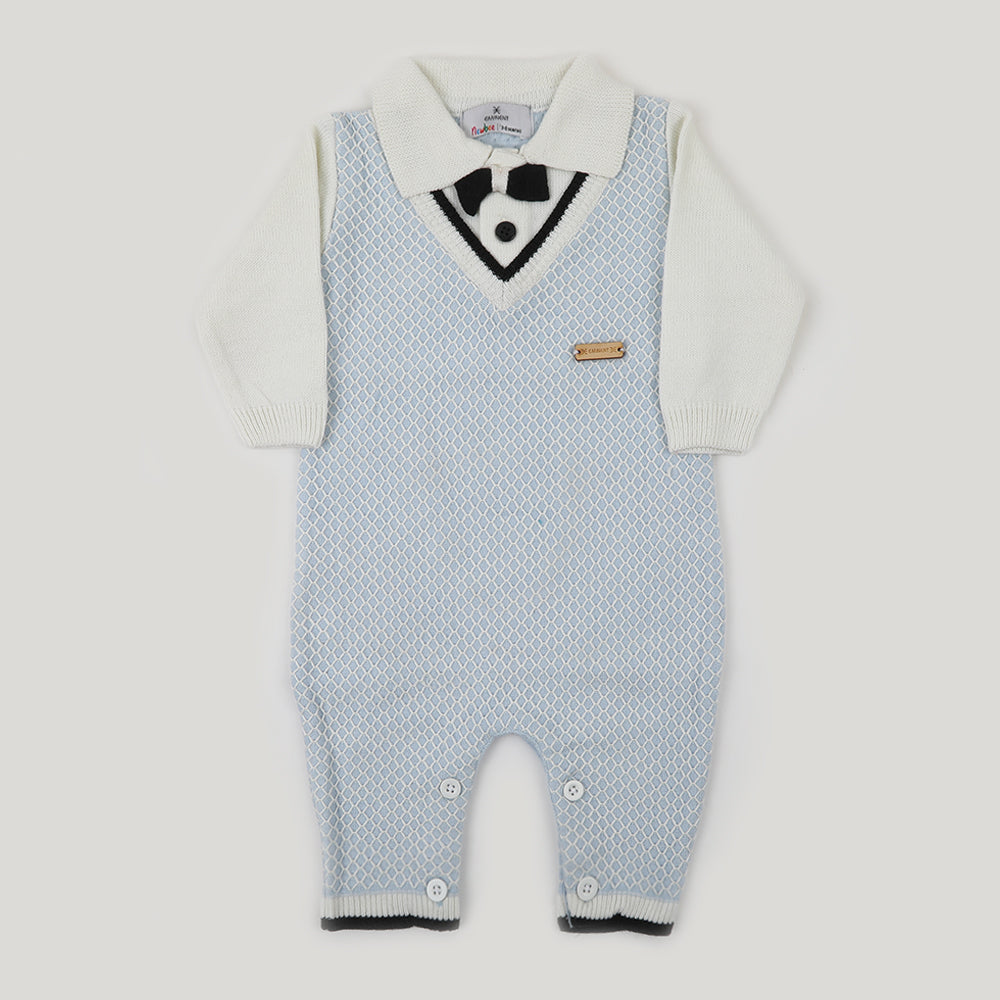 Newborn Boys Rompers - Light Blue & White, Newborn Boys Rompers, Chase Value, Chase Value